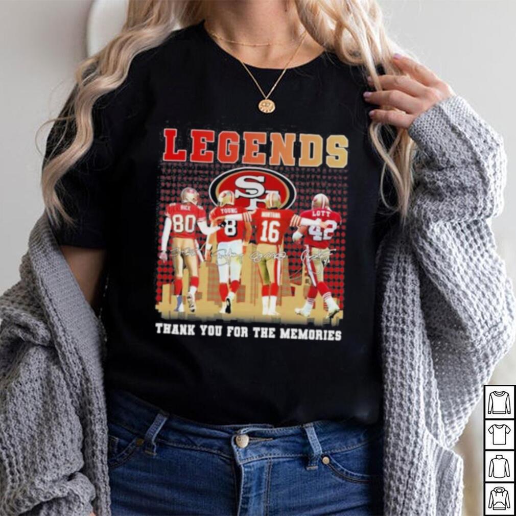 San Francisco 49ers Legends Thank You For The Memories Shirt