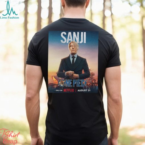 Sanji One Piece Live Action Netflix Poster T Shirt