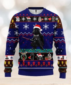 Santa Darth Vader AOP Print Christmas Ugly Sweater For Men Women