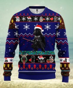 Santa Darth Vader AOP Print Christmas Ugly Sweater For Men Women