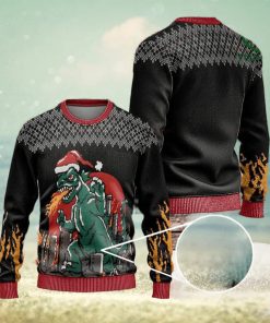 Santa Dinosaur Christmas Ugly Sweaters Christmas Xmas Sweater