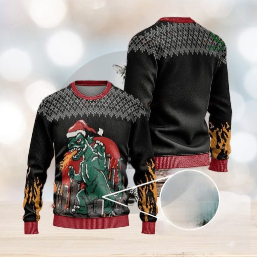 Santa Dinosaur Christmas Ugly Sweaters Christmas Xmas Sweater