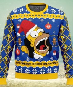 Santa Homer The Simpsons Ugly Christmas Sweater