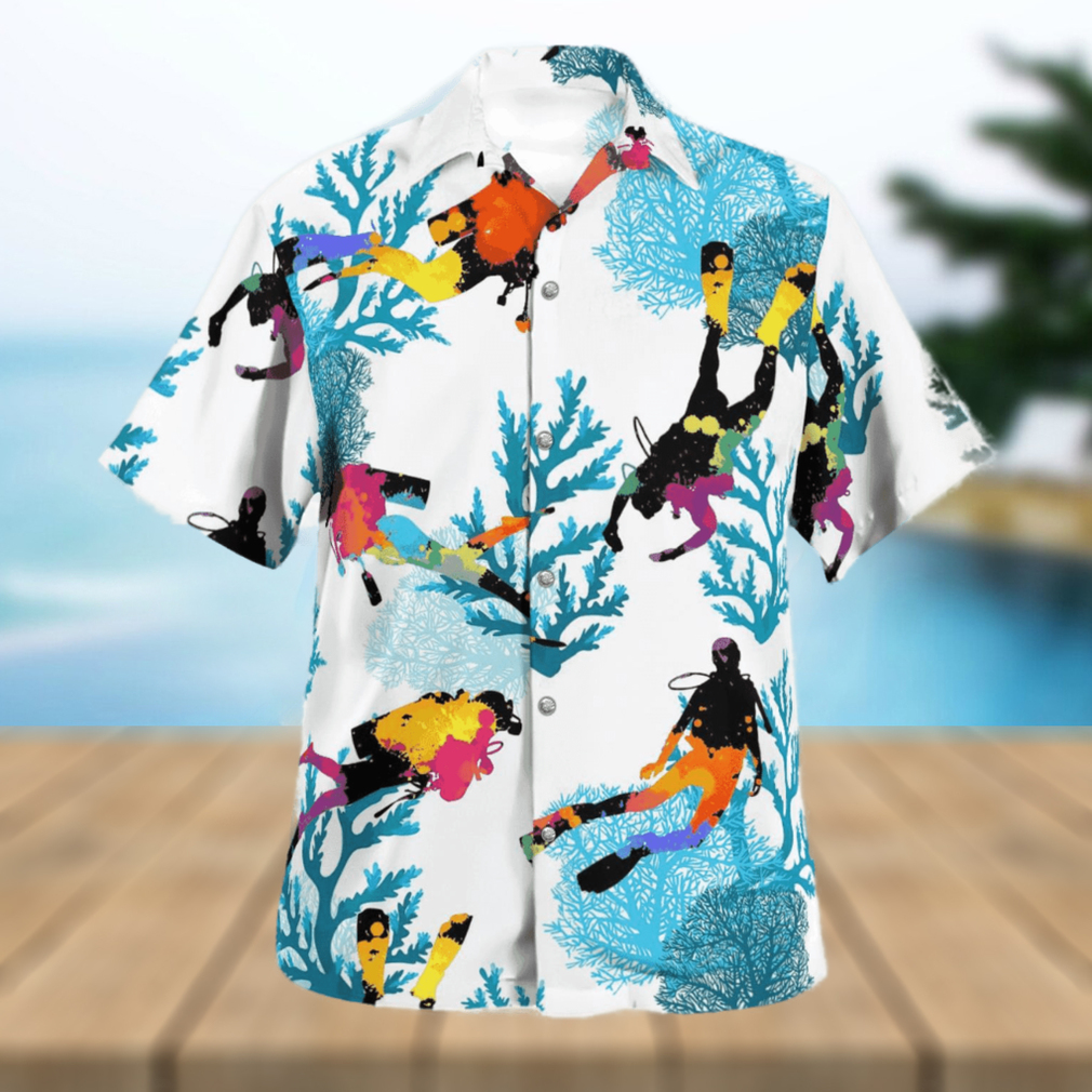 Scuba Diving Hawaiian Shirt Summer Gift - Limotees