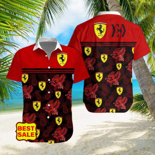 Scuderia Ferrari Style 5 Aloha Supercar Combo Hawaiian Shirt And Short hwaiian shirt