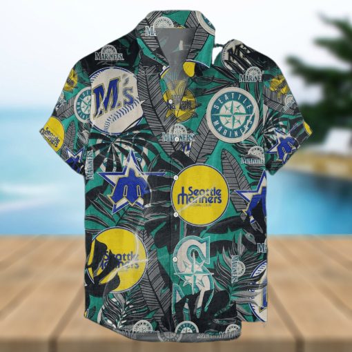 Seattle Mariners Hawaiian Retro Logo MLB Summer Beach Men And Women Gift For Fans