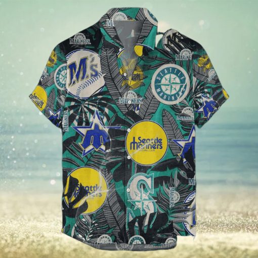 Seattle Mariners Hawaiian Retro Logo MLB Summer Beach Men And Women Gift For Fans