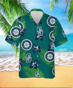 Seattle Mariners Hawaiian Shirt Hibiscus Flower Pattern Summer Gift For Friend  HawaiianShirts