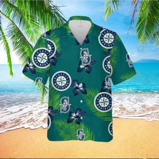 Seattle Mariners Hawaiian Shirt Hibiscus Flower Pattern Summer Gift For Friend  HawaiianShirts