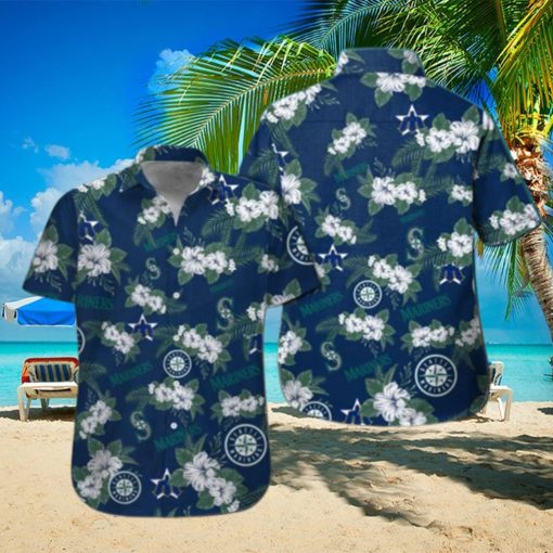 Seattle Mariners Hawaiian Shirt Tropical Flower Pattern All Over Print  HawaiianShirts