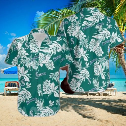 Seattle Mariners Hawaiian Shirt Tropical Leaf Beach Vacation Gift HawaiianShirts