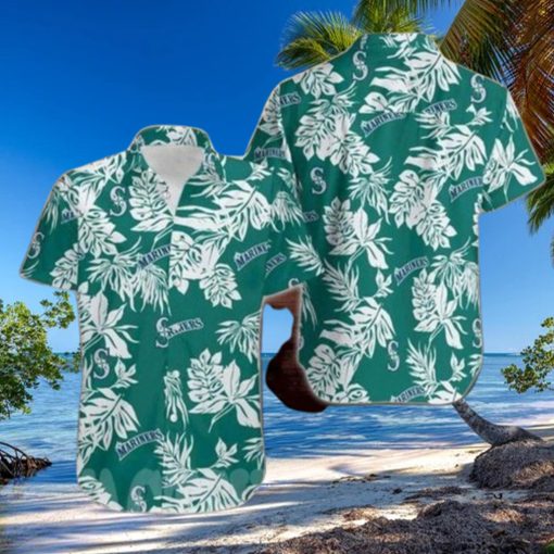 Seattle Mariners Hawaiian Shirt Tropical Leaf Beach Vacation Gift HawaiianShirts