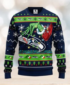 Seattle Seahawks Grinch Christmas Ugly Sweater