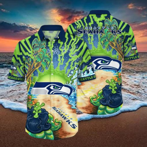 Seattle Seahawks NFL Flower Hawaiian Shirt For Men Women Best Gift For Fans