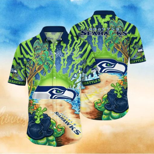 Seattle Seahawks NFL Flower Hawaiian Shirt For Men Women Best Gift For Fans