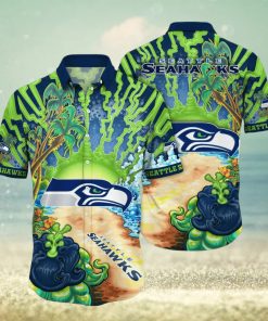 Seattle Seahawks NFL Flower Hawaiian Shirt For Men Women Best Gift For Fans