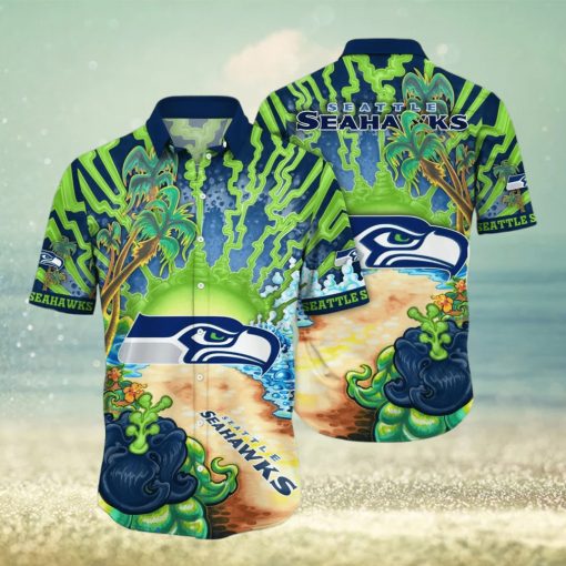 Seattle Seahawks NFL Flower Hawaiian Shirt For Men Women Best Gift For Fans