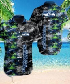 Seattle Seahawks Nfl Hawaiian Shirt   Short  T Shirt Hawaiian Pattern Print