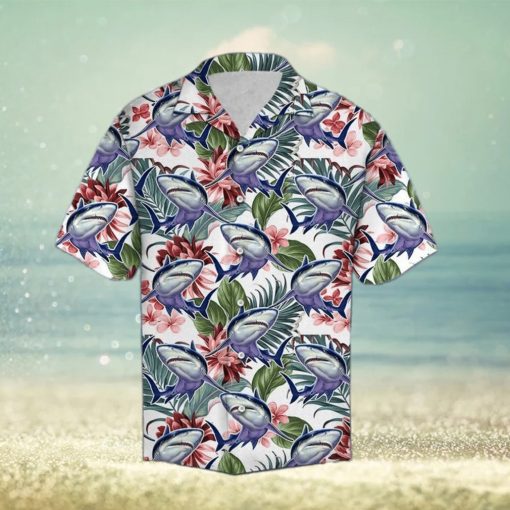 Shark Flower Hawaiian Shirt