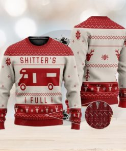 Shitters Full Ugly Christmas Sweater Merry Christmas