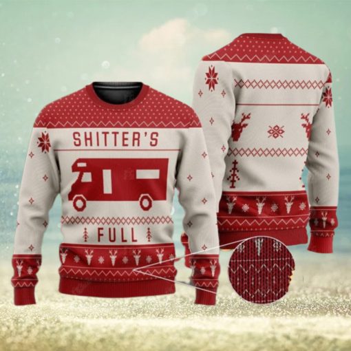 Shitters Full Ugly Christmas Sweater Merry Christmas