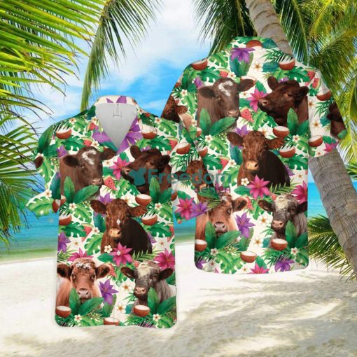 Shorthorn Summer Floral 3D Hawaiian Shirt