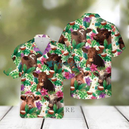 Shorthorn Summer Floral 3D Hawaiian Shirt