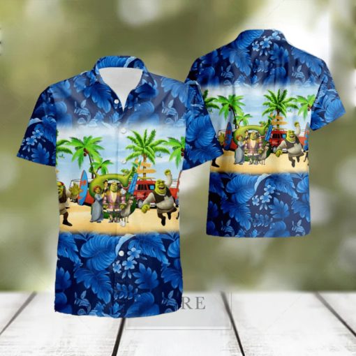 Shrek Hawaiian Shirt And Shorts Summer Gift For Fans hawaiian shirt