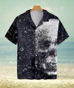 Skull Space Galaxy Constellation Tropical Hawaiian Shirt For Men And Women