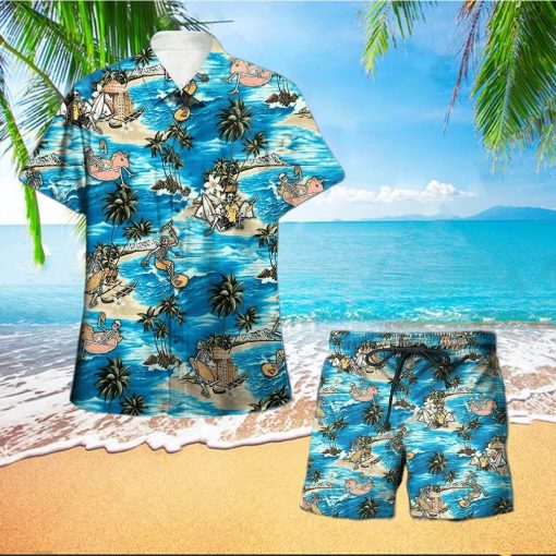 Skull Surfing Summer Aloha Hawaiian Shirts