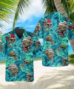 Skull Zombie Pirate Aloha Hawaiian Shirt