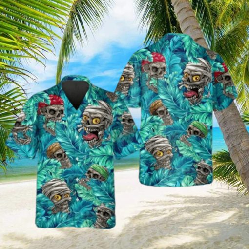 Skull Zombie Pirate Aloha Hawaiian Shirt