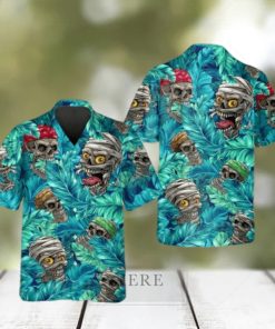 Skull Zombie Pirate Aloha Hawaiian Shirt