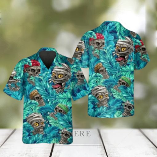 Skull Zombie Pirate Aloha Hawaiian Shirt