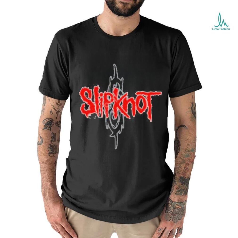 Slipknot 'Logo' (Grey) Womens Burnout T-Shirt