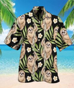 Sloth Tropical Leaf Limited Edition Summer Beach Hawaiian Shirt For Men hawaiian shirt