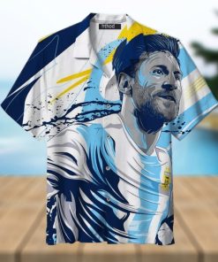 Smiling Lionel Messi Hawaiian Shirt Beach Gift Messi Fans