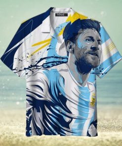 Smiling Lionel Messi Hawaiian Shirt Beach Gift Messi Fans