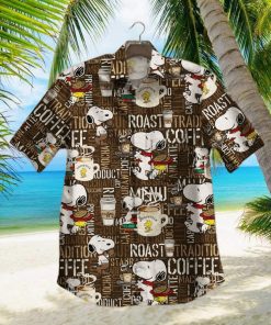 Snoopy 01 For Man And Woman Print Short Sleeve Hawaiian Shirt