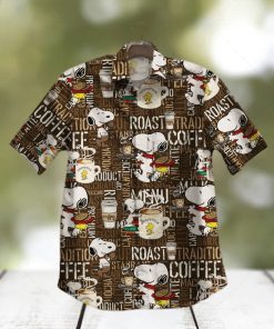 Snoopy 01 For Man And Woman Print Short Sleeve Hawaiian Shirt