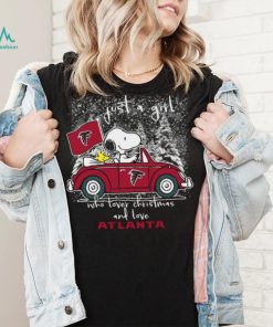 Snoopy And Woodstock Just A Girl Who Lover Christmas And Love Atlanta Falcons Shirt