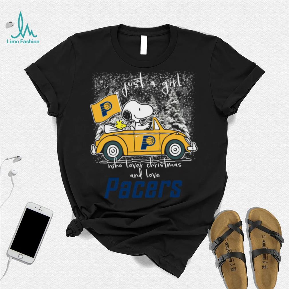 Snoopy and Woodstock Peanuts Just A Girl Who Lover Christmas And Love Indiana  Pacers shirt, hoodie, sweater, long sleeve and tank top