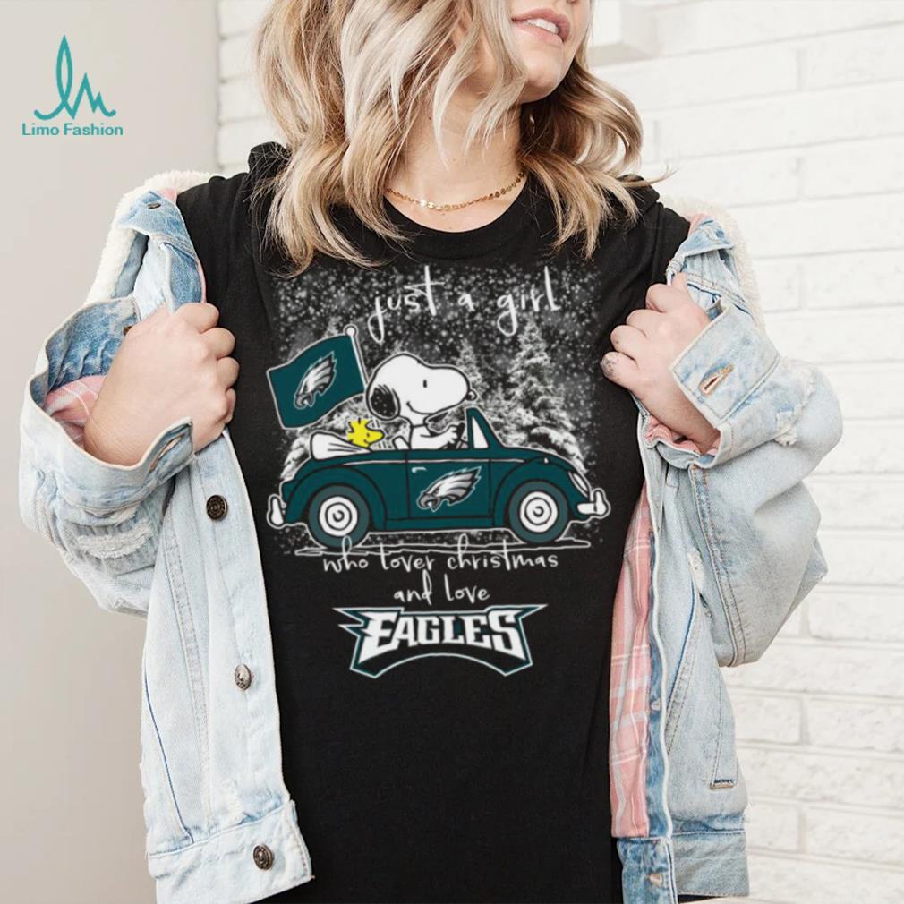 Just A Girl Who Love Fall And Philadelphia Eagles 2023 Shirt