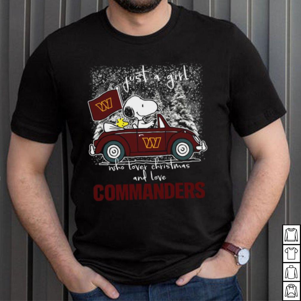 Snoopy And Woodstock Just A Girl Who Lover Christmas And Love Washington Commanders Shirt Snoopy And Woodstock Just A Girl Who Lover Christmas And Love Washington Commanders Shirt