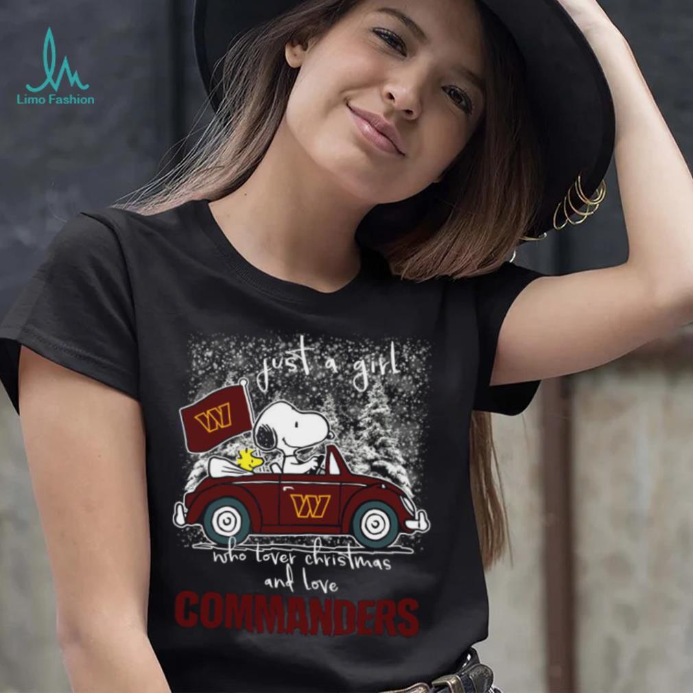 Snoopy And Woodstock Just A Girl Who Lover Christmas And Love Washington Commanders Shirt Snoopy And Woodstock Just A Girl Who Lover Christmas And Love Washington Commanders Shirt