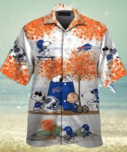 Snoopy Charlie Brown Autumn Tree Buffalo Bills Hawaiian Shirt