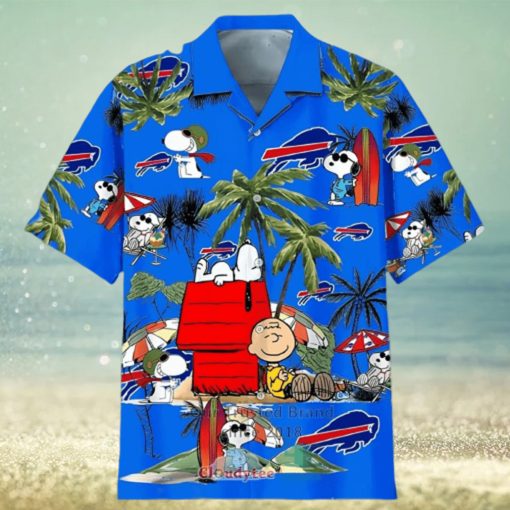 Snoopy Charlie Brown Buffalo Bills Hawaiian Shirt Beach Lovers Gift