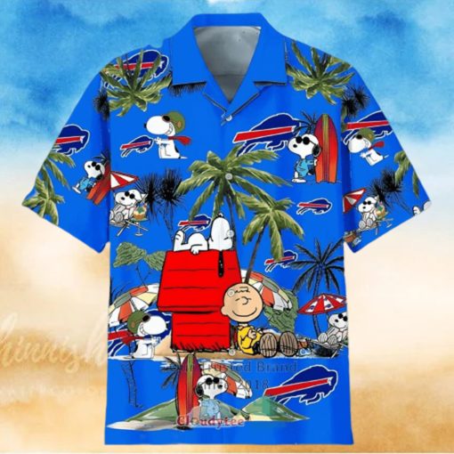 Snoopy Charlie Brown Buffalo Bills Hawaiian Shirt Beach Lovers Gift