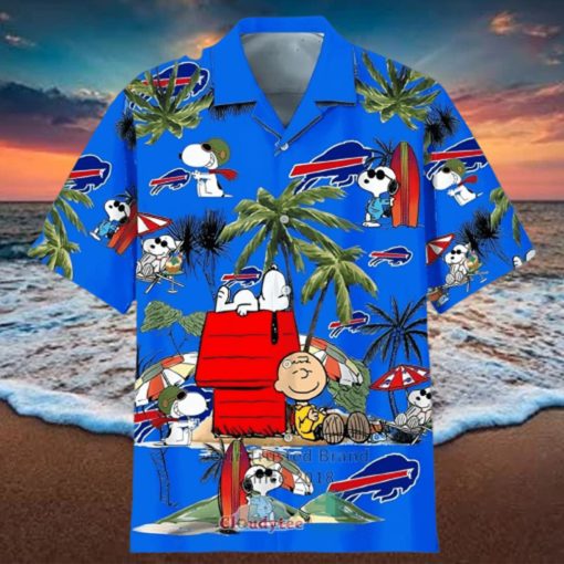 Snoopy Charlie Brown Buffalo Bills Hawaiian Shirt Beach Lovers Gift