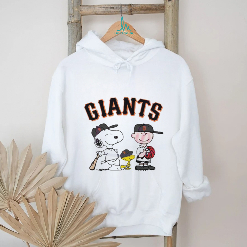 Snoopy Charlie Brown Giants Baseball MLB Shirt